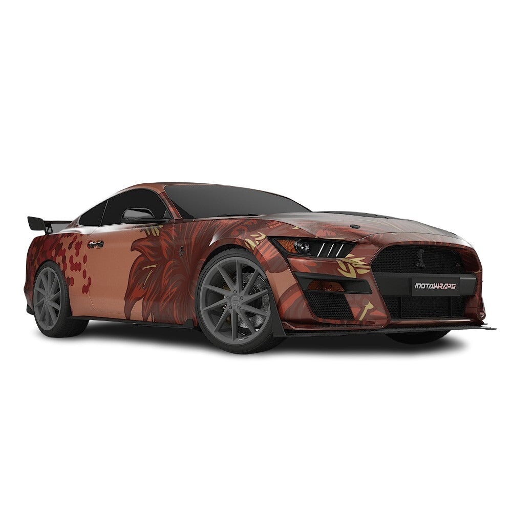 3M / AVERY DENNISON | VINYL WRAPPING FILM PRINTED GRAPHICS | CUSTOM RIDE | FLORAL FURY WRAPS | SILENT BLOOM | CR6205