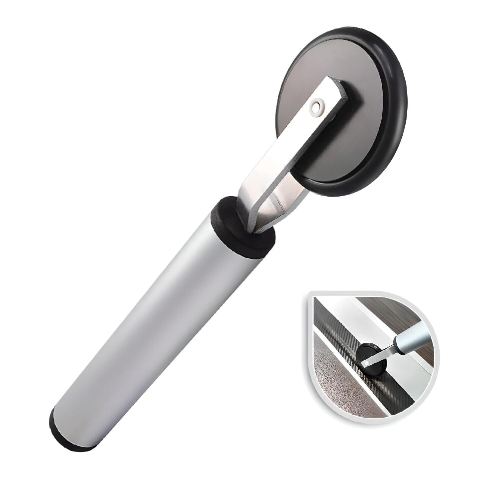 VINYL & WINDOW TINT SOFT RUBBER ROLLER APPLICATOR - COMTOUR SQUEEGEE WITH PORTABLE HANDLE