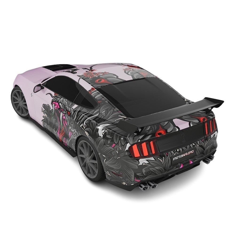 3M / AVERY DENNISON | VINYL WRAPPING FILM PRINTED GRAPHICS | CUSTOM RIDE | FLORAL FURY WRAPS | VIPER BLOOM | CR2201
