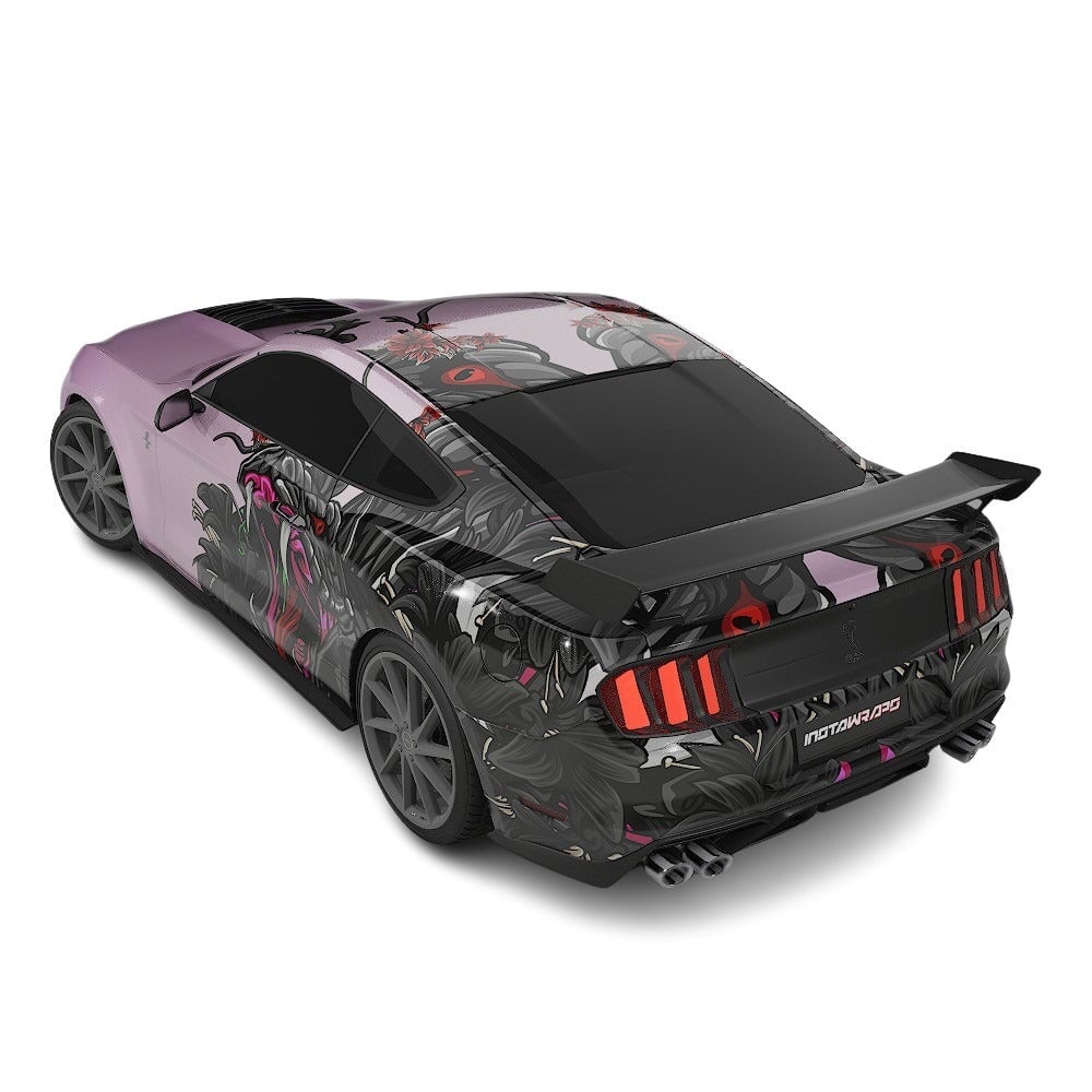 3M / AVERY DENNISON | VINYL WRAPPING FILM PRINTED GRAPHICS | CUSTOM RIDE | FLORAL FURY WRAPS | VIPER BLOOM | CR2201