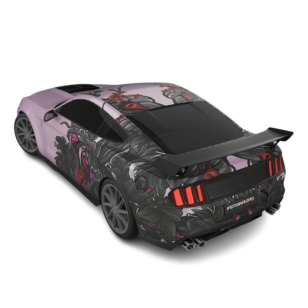 3M / AVERY DENNISON | VINYL WRAPPING FILM PRINTED GRAPHICS | CUSTOM RIDE | FLORAL FURY WRAPS | VIPER BLOOM | CR2201