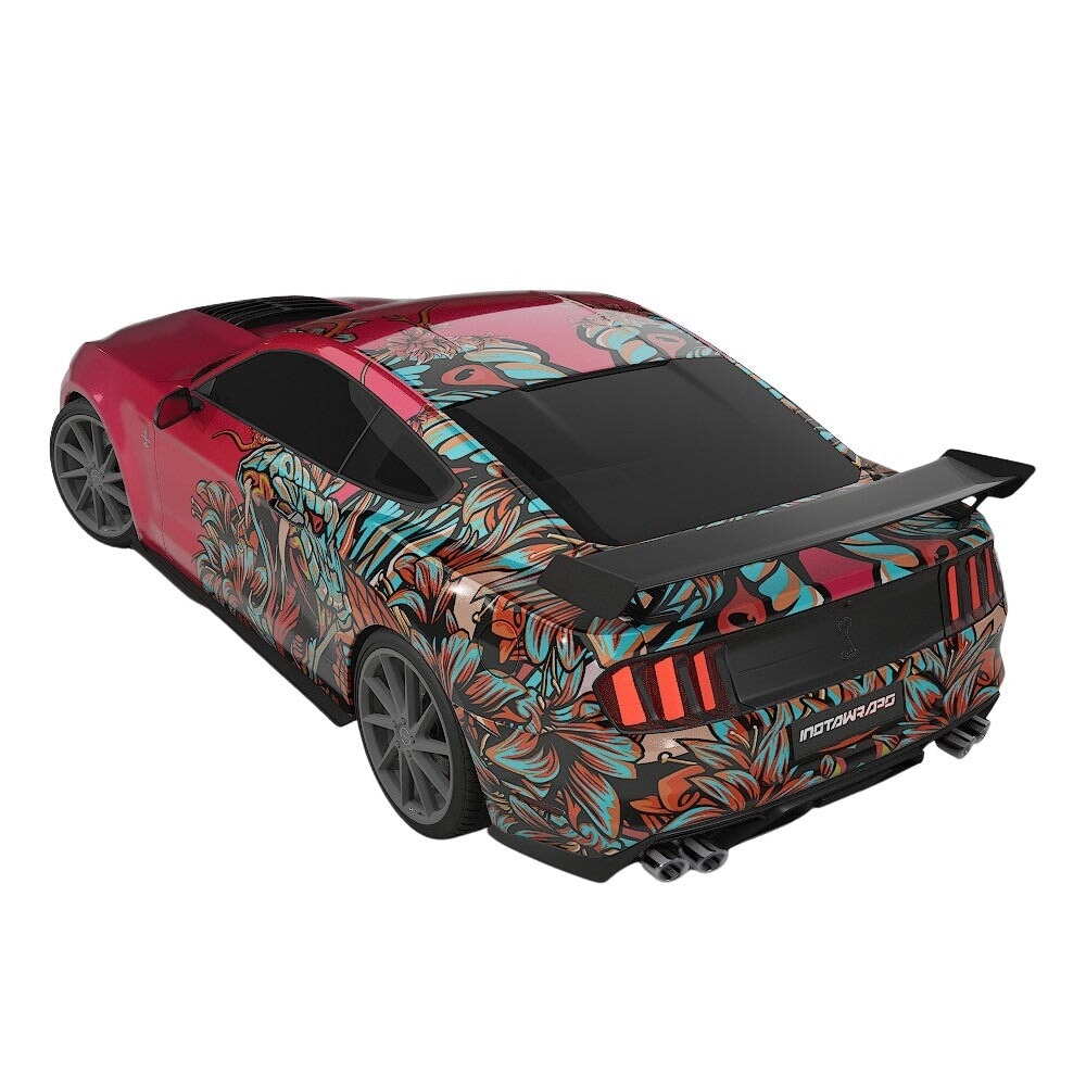 3M / AVERY DENNISON | VINYL WRAPPING FILM PRINTED GRAPHICS | CUSTOM RIDE | FLORAL FURY WRAPS | VIPER BLOOM | CR2202