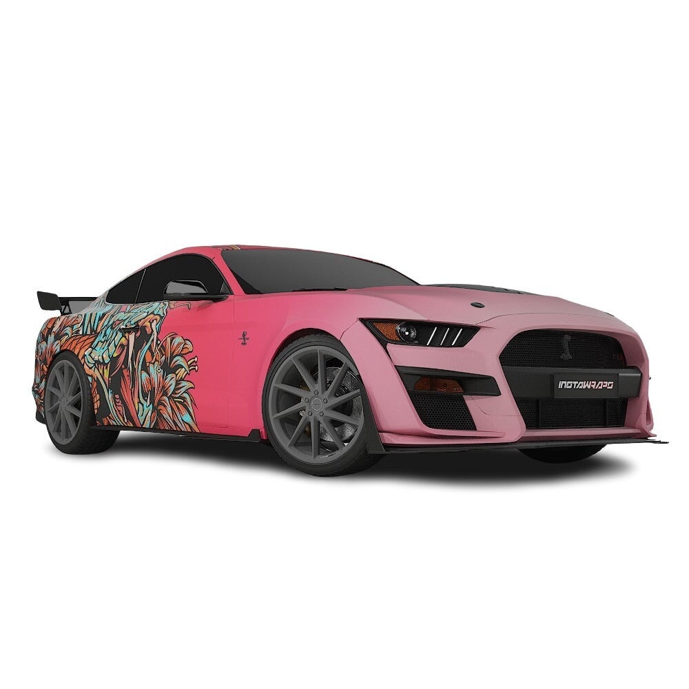 3M / AVERY DENNISON | VINYL WRAPPING FILM PRINTED GRAPHICS | CUSTOM RIDE | FLORAL FURY WRAPS | VIPER BLOOM | CR2202