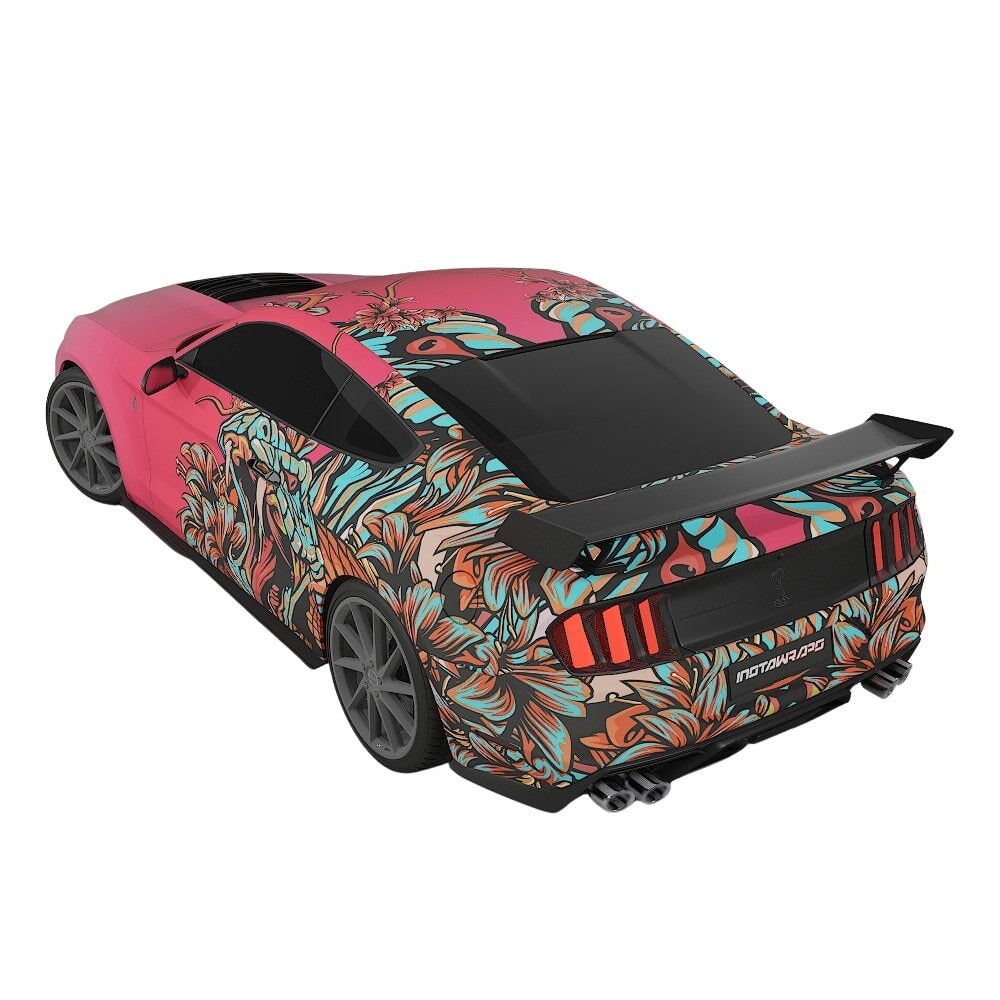 3M / AVERY DENNISON | VINYL WRAPPING FILM PRINTED GRAPHICS | CUSTOM RIDE | FLORAL FURY WRAPS | VIPER BLOOM | CR2202