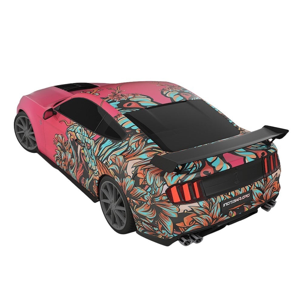 3M / AVERY DENNISON | VINYL WRAPPING FILM PRINTED GRAPHICS | CUSTOM RIDE | FLORAL FURY WRAPS | VIPER BLOOM | CR2202