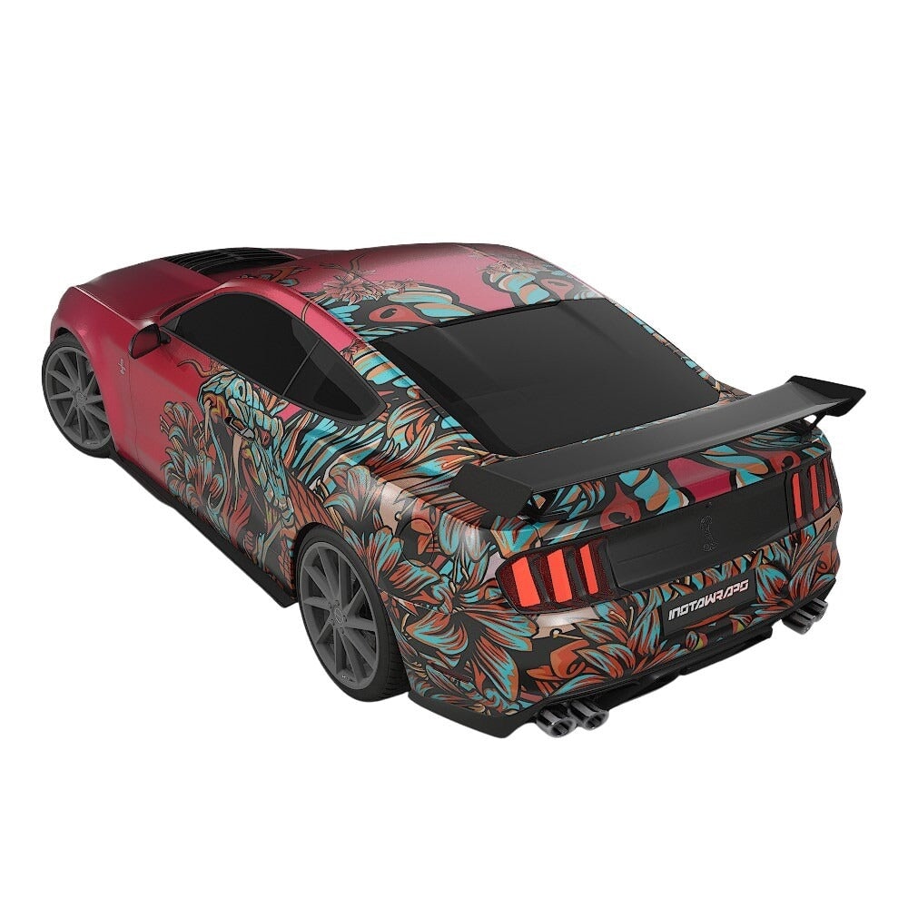 3M / AVERY DENNISON | VINYL WRAPPING FILM PRINTED GRAPHICS | CUSTOM RIDE | FLORAL FURY WRAPS | VIPER BLOOM | CR2202