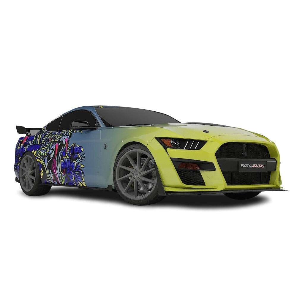 3M / AVERY DENNISON | VINYL WRAPPING FILM PRINTED GRAPHICS | CUSTOM RIDE | FLORAL FURY WRAPS | VIPER BLOOM | CR2203