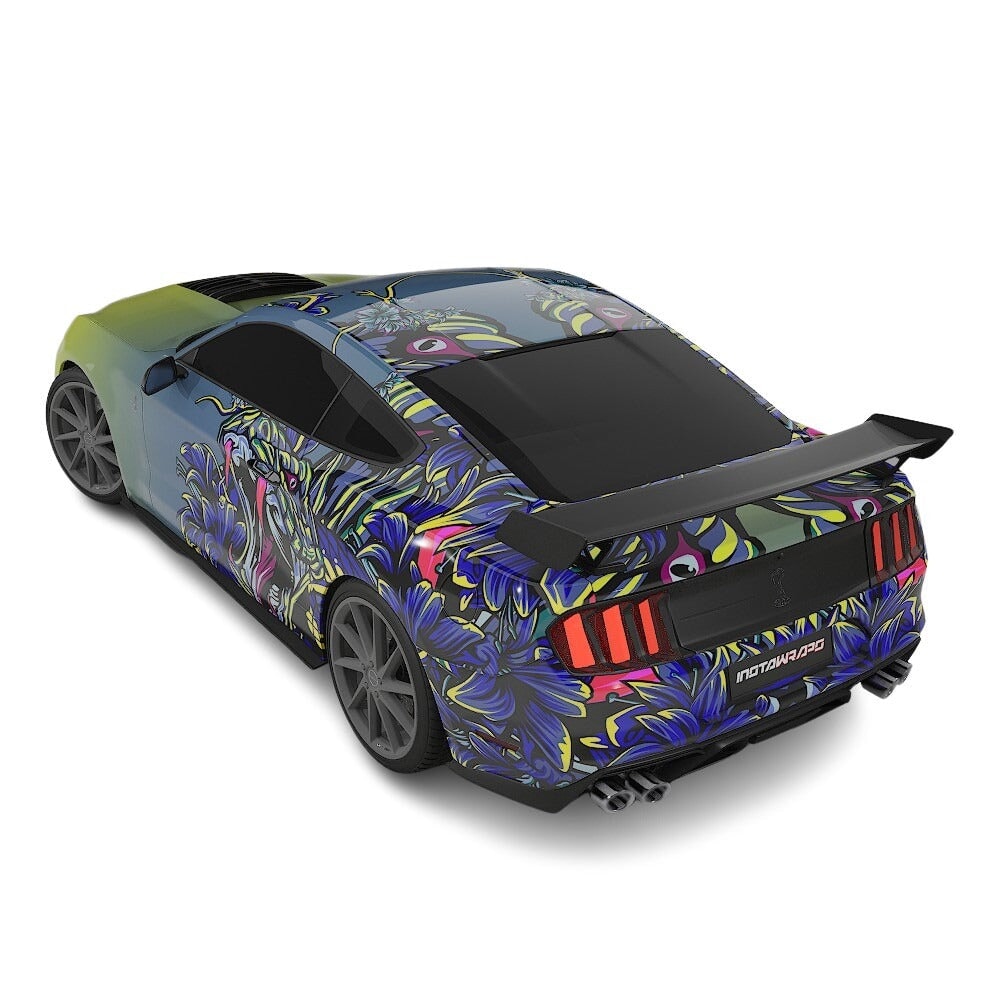 3M / AVERY DENNISON | VINYL WRAPPING FILM PRINTED GRAPHICS | CUSTOM RIDE | FLORAL FURY WRAPS | VIPER BLOOM | CR2203