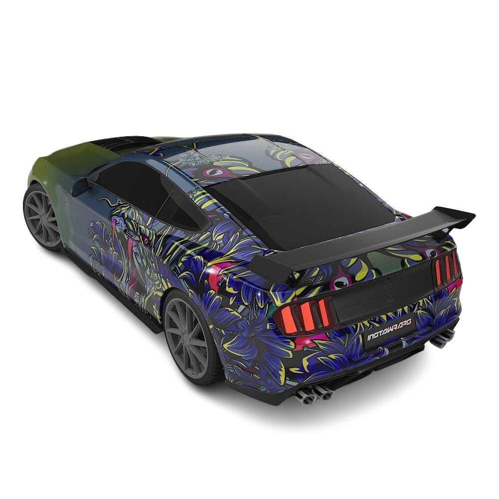 3M / AVERY DENNISON | VINYL WRAPPING FILM PRINTED GRAPHICS | CUSTOM RIDE | FLORAL FURY WRAPS | VIPER BLOOM | CR2203