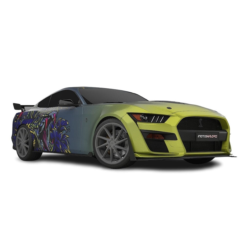 3M / AVERY DENNISON | VINYL WRAPPING FILM PRINTED GRAPHICS | CUSTOM RIDE | FLORAL FURY WRAPS | VIPER BLOOM | CR2203