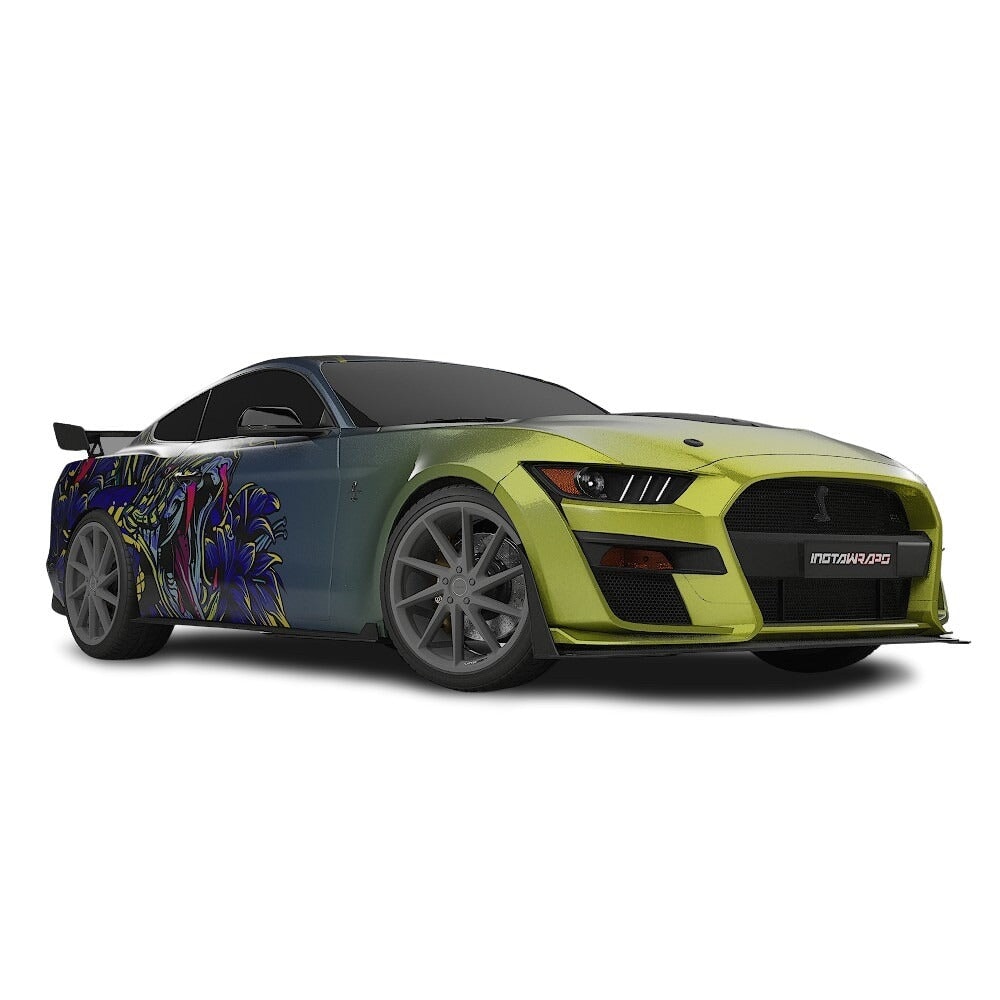 3M / AVERY DENNISON | VINYL WRAPPING FILM PRINTED GRAPHICS | CUSTOM RIDE | FLORAL FURY WRAPS | VIPER BLOOM | CR2203