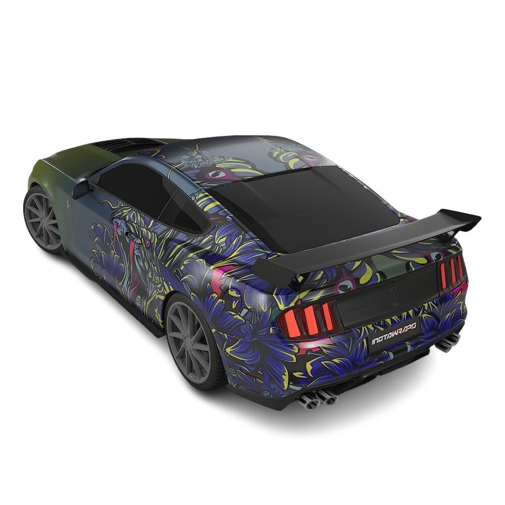3M / AVERY DENNISON | VINYL WRAPPING FILM PRINTED GRAPHICS | CUSTOM RIDE | FLORAL FURY WRAPS | VIPER BLOOM | CR2203