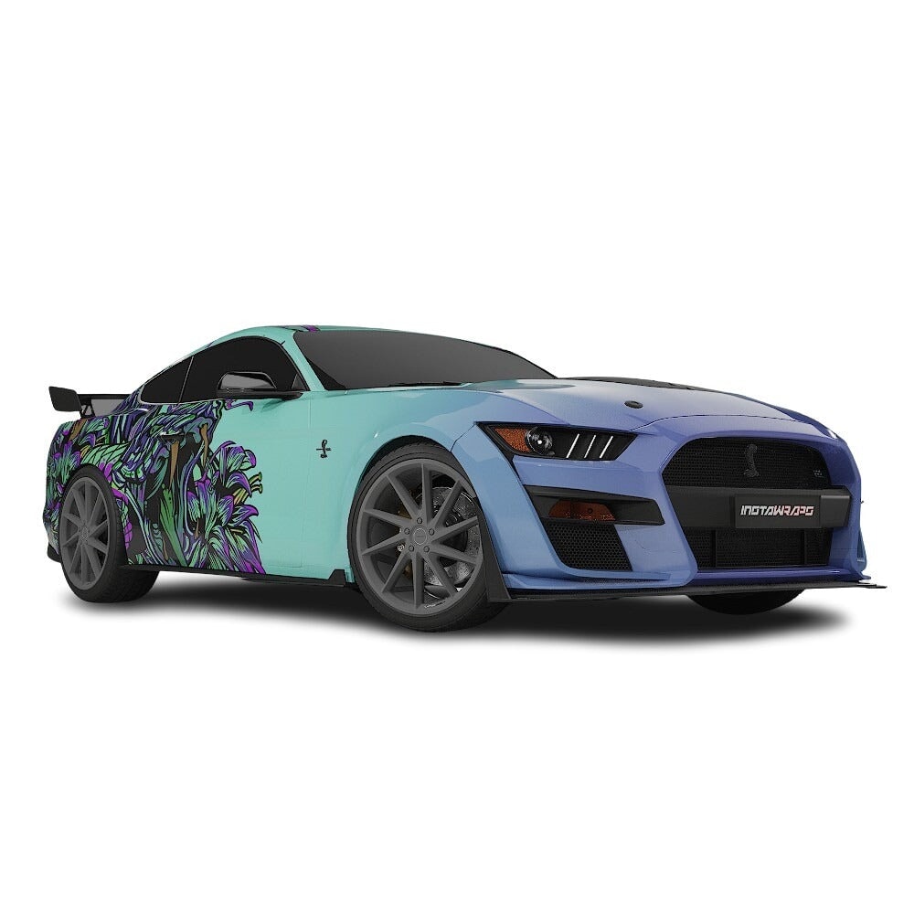 3M / AVERY DENNISON | VINYL WRAPPING FILM PRINTED GRAPHICS | CUSTOM RIDE | FLORAL FURY WRAPS | VIPER BLOOM | CR2204
