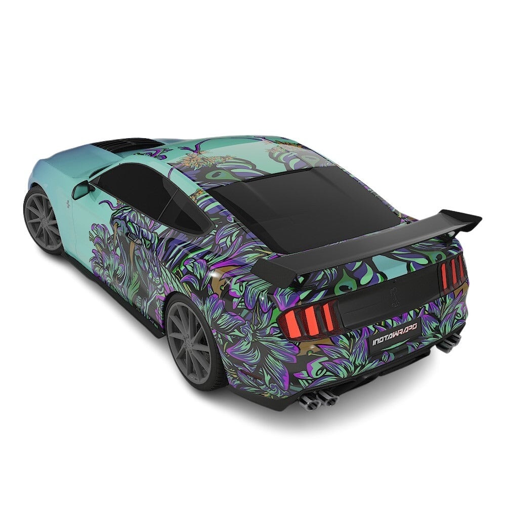 3M / AVERY DENNISON | VINYL WRAPPING FILM PRINTED GRAPHICS | CUSTOM RIDE | FLORAL FURY WRAPS | VIPER BLOOM | CR2204