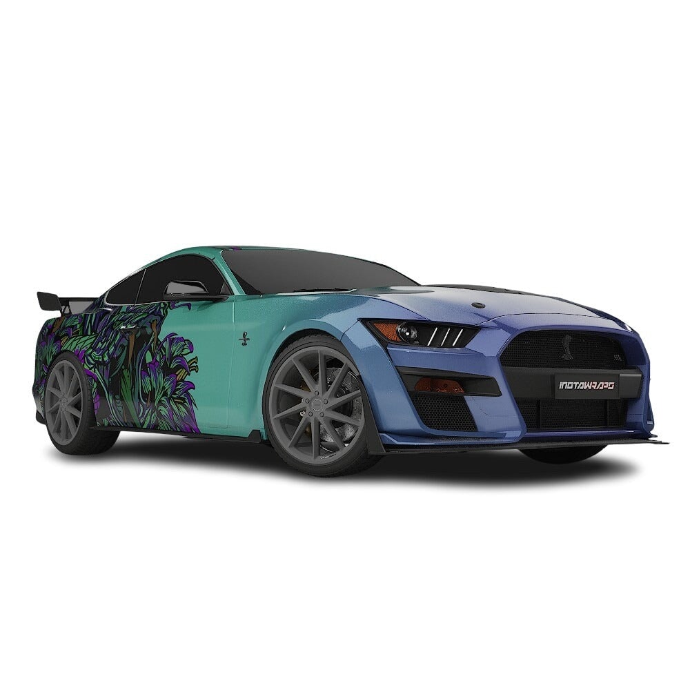 3M / AVERY DENNISON | VINYL WRAPPING FILM PRINTED GRAPHICS | CUSTOM RIDE | FLORAL FURY WRAPS | VIPER BLOOM | CR2204