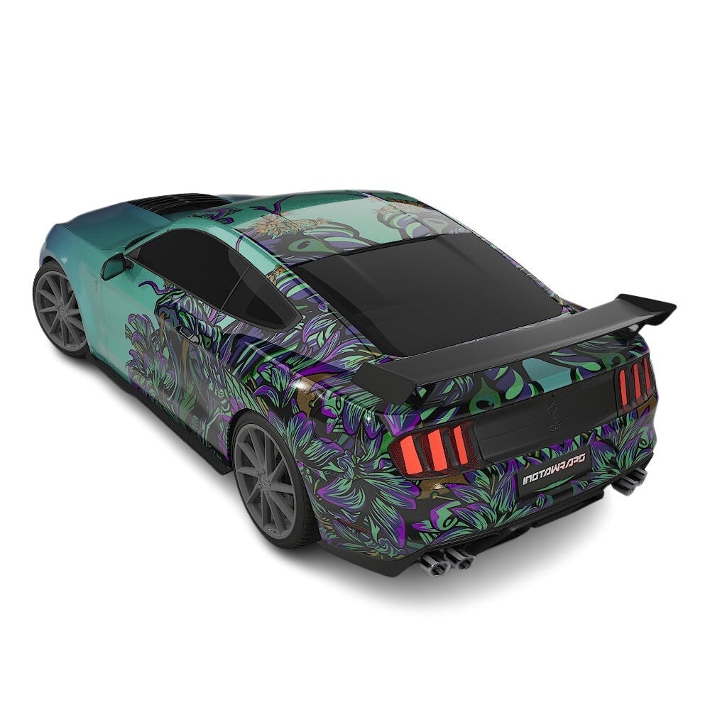 3M / AVERY DENNISON | VINYL WRAPPING FILM PRINTED GRAPHICS | CUSTOM RIDE | FLORAL FURY WRAPS | VIPER BLOOM | CR2204