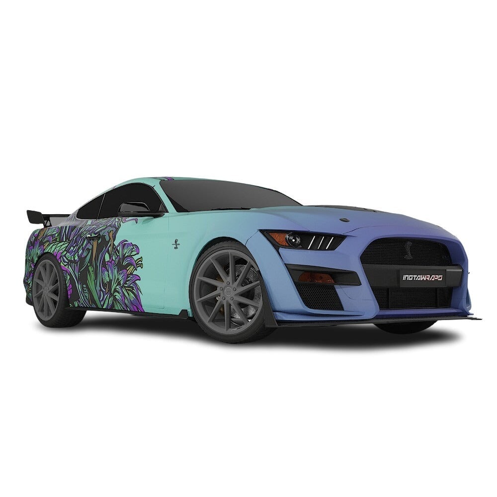 3M / AVERY DENNISON | VINYL WRAPPING FILM PRINTED GRAPHICS | CUSTOM RIDE | FLORAL FURY WRAPS | VIPER BLOOM | CR2204
