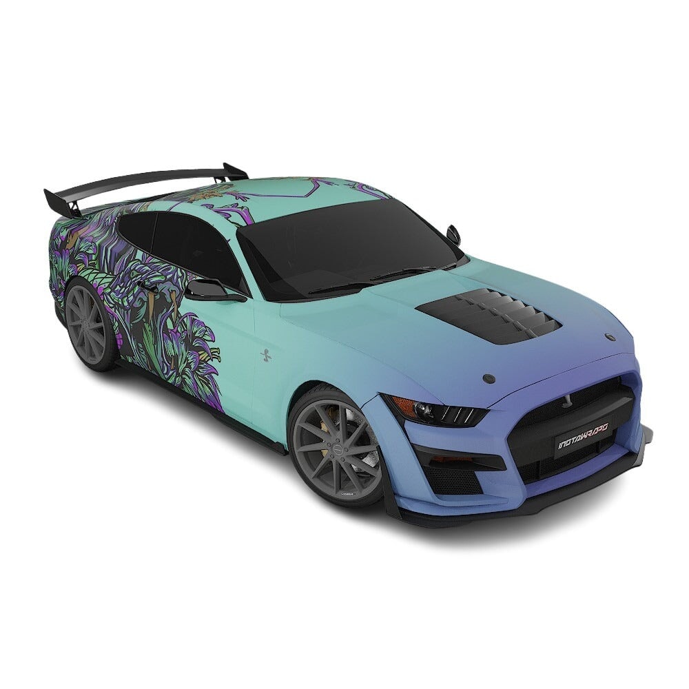 3M / AVERY DENNISON | VINYL WRAPPING FILM PRINTED GRAPHICS | CUSTOM RIDE | FLORAL FURY WRAPS | VIPER BLOOM | CR2204