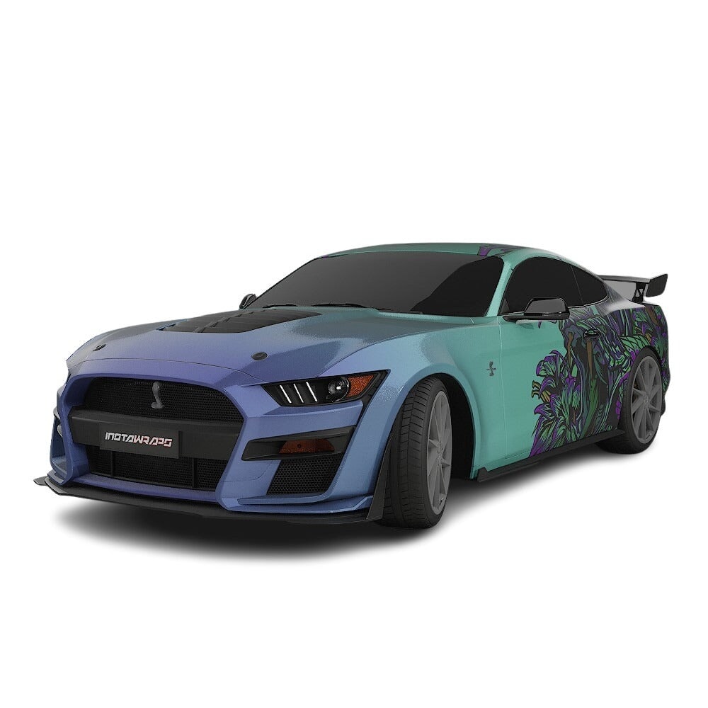 3M / AVERY DENNISON | VINYL WRAPPING FILM PRINTED GRAPHICS | CUSTOM RIDE | FLORAL FURY WRAPS | VIPER BLOOM | CR2204