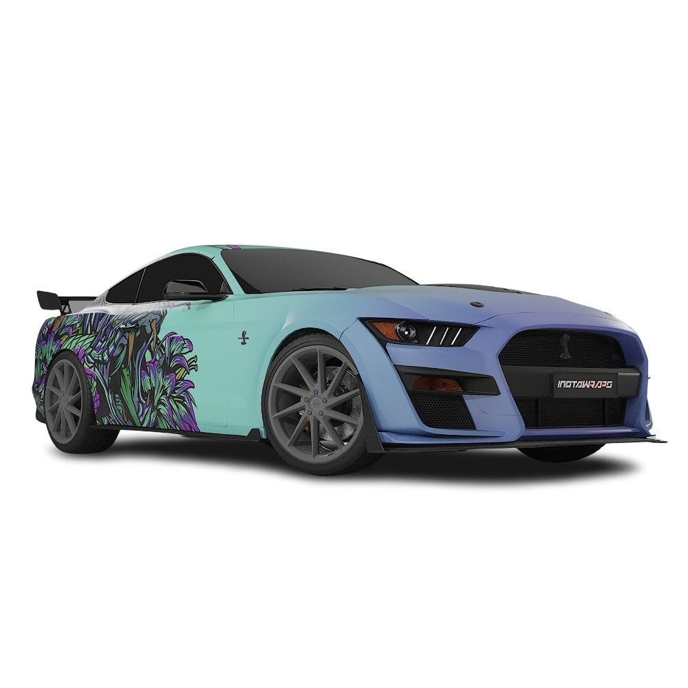 3M / AVERY DENNISON | VINYL WRAPPING FILM PRINTED GRAPHICS | CUSTOM RIDE | FLORAL FURY WRAPS | VIPER BLOOM | CR2204