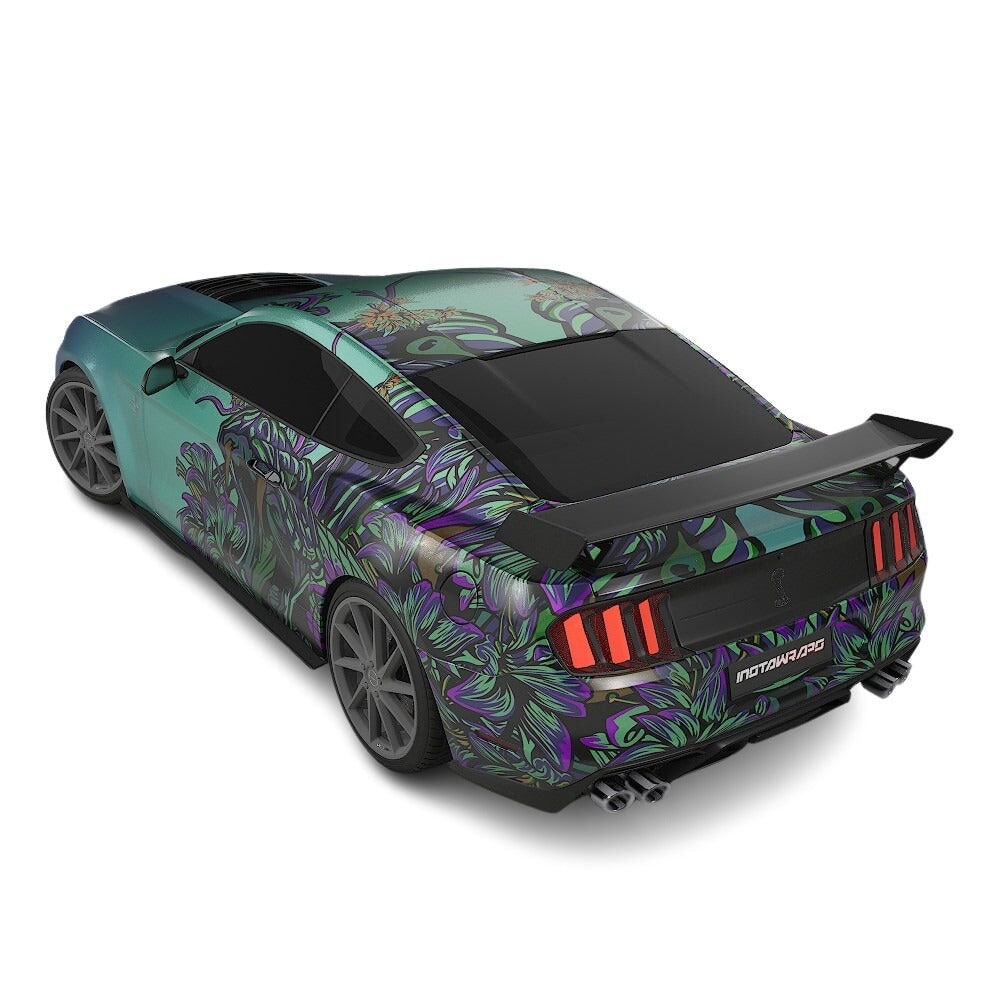 3M / AVERY DENNISON | VINYL WRAPPING FILM PRINTED GRAPHICS | CUSTOM RIDE | FLORAL FURY WRAPS | VIPER BLOOM | CR2204