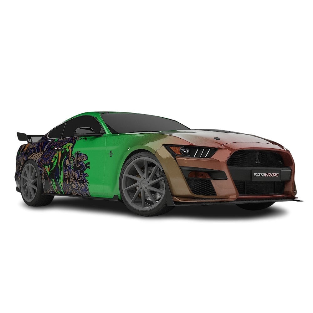 3M / AVERY DENNISON | VINYL WRAPPING FILM PRINTED GRAPHICS | CUSTOM RIDE | FLORAL FURY WRAPS | VIPER BLOOM | CR2205