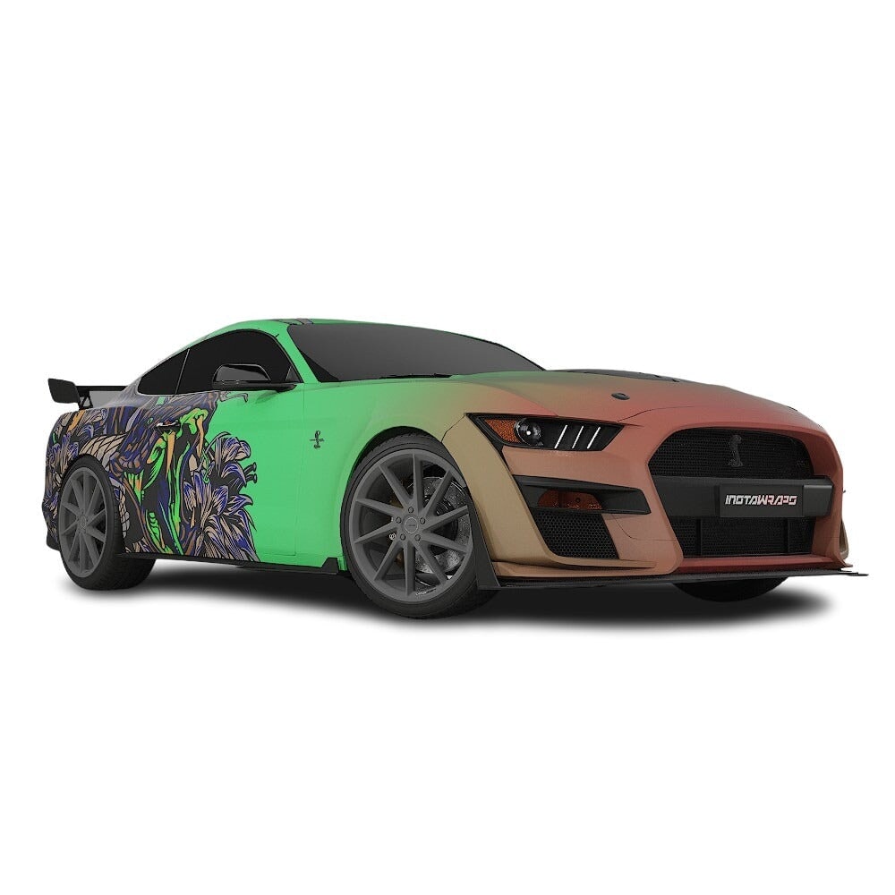 3M / AVERY DENNISON | VINYL WRAPPING FILM PRINTED GRAPHICS | CUSTOM RIDE | FLORAL FURY WRAPS | VIPER BLOOM | CR2205