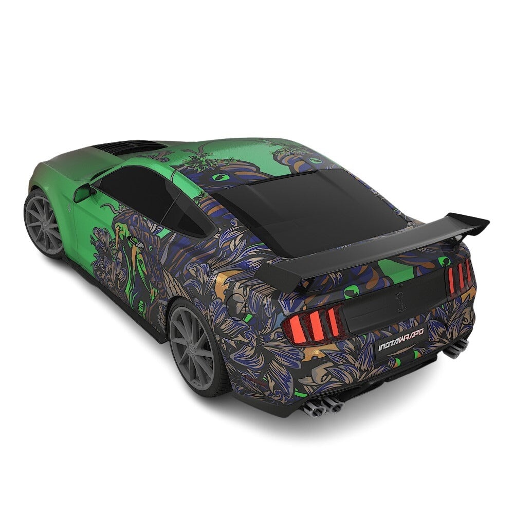 3M / AVERY DENNISON | VINYL WRAPPING FILM PRINTED GRAPHICS | CUSTOM RIDE | FLORAL FURY WRAPS | VIPER BLOOM | CR2205