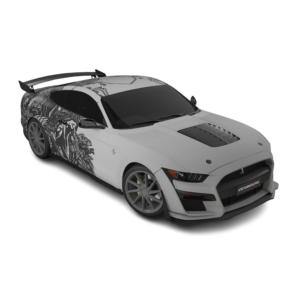 3M / AVERY DENNISON | VINYL WRAPPING FILM PRINTED GRAPHICS | CUSTOM RIDE | FLORAL FURY WRAPS | VIPER BLOOM | CR2206