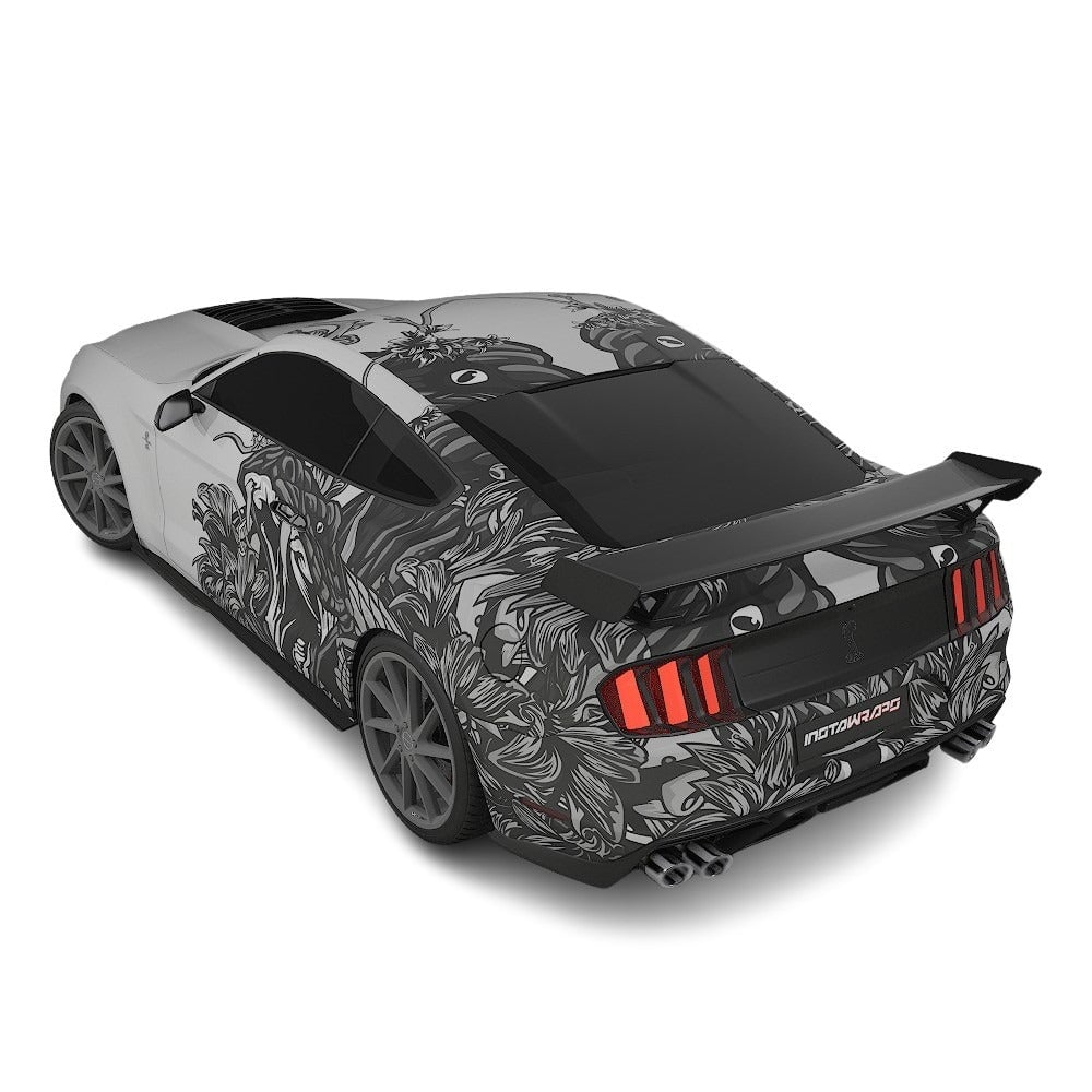 3M / AVERY DENNISON | VINYL WRAPPING FILM PRINTED GRAPHICS | CUSTOM RIDE | FLORAL FURY WRAPS | VIPER BLOOM | CR2206