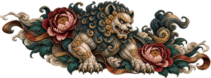 Peony Lioncourt | Japanese Karajishi Automotive Decal | Instawraps