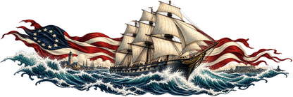 Canvas and Courage | American Frigate Automotive Decal | Instawraps