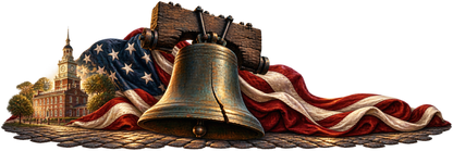 The Bronze Refrain | Liberty Bell and American Flag Automotive Decal | Instawraps