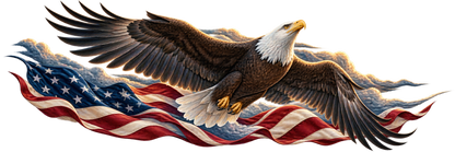 Glory Aloft | Bald Eagle and American Flag Automotive Decal | Instawraps