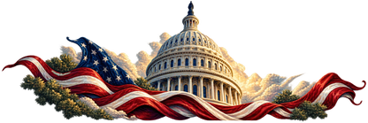 Dawnlit Rotunda | US Capitol and American Flag Automotive Decal | Instawraps