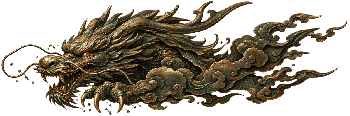 Bronze Cloudrend | Japanese Dragon Automotive Decal | Instawraps