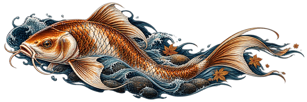 Copper Current | Japanese Carp Automotive Decal | Instawraps