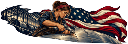 Rivetbound Resolve | American Aircraft Worker Automotive Decal | Instawraps