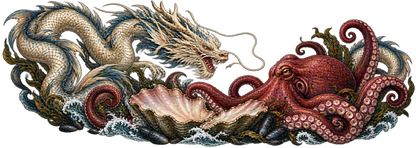 Shellcourt Rivals | Japanese Dragon and Octopus Automotive Decal | Instawraps