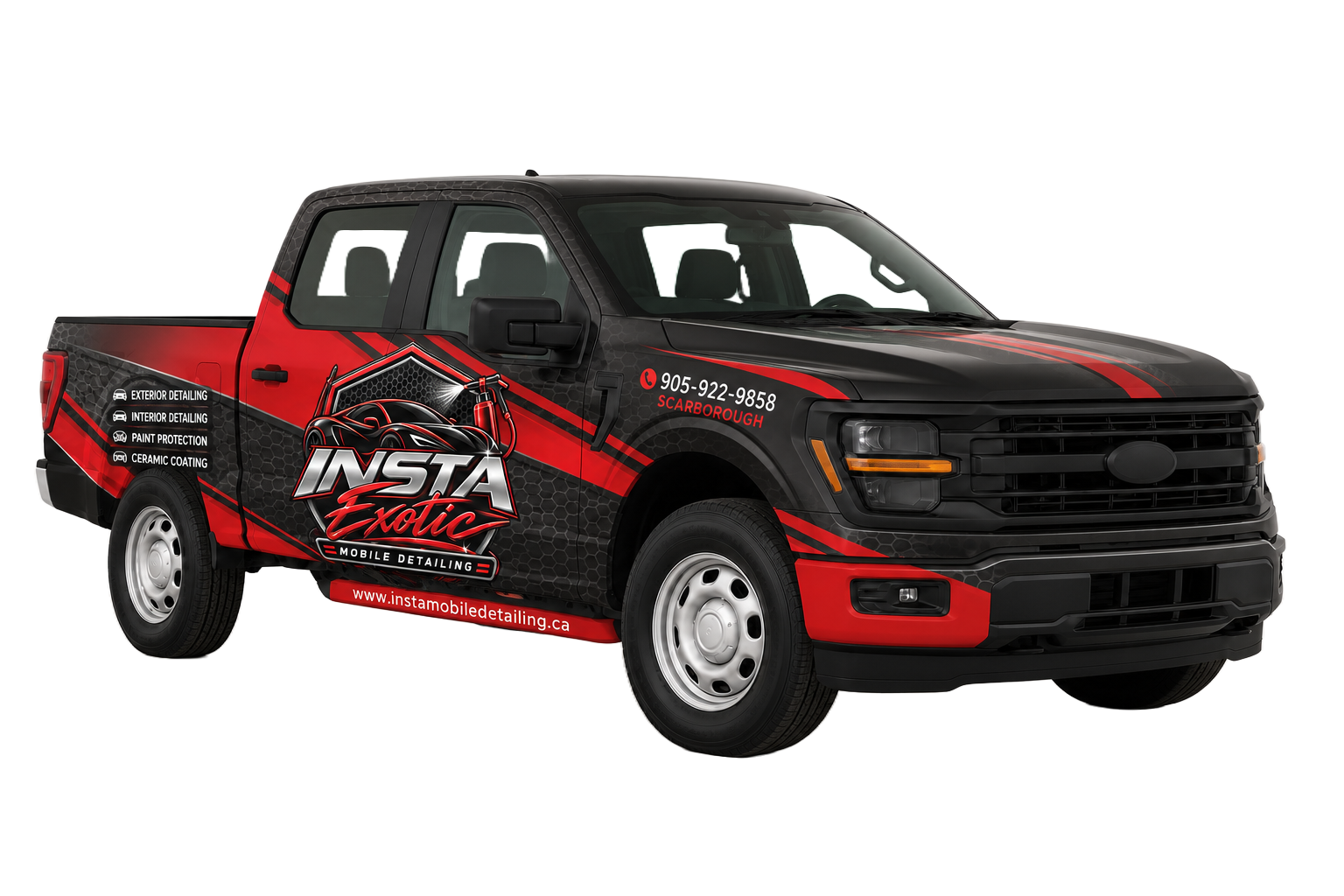 Commercial vehicle wrap preview