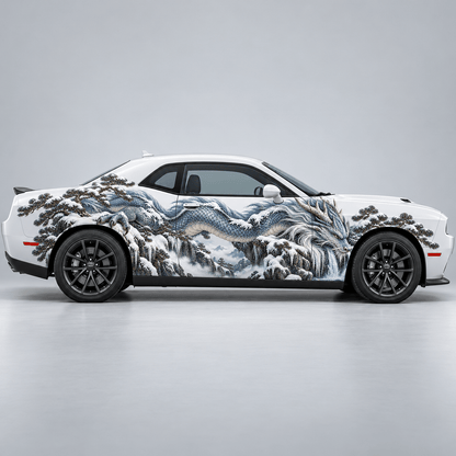 Frostbridge Warden | Japanese Dragon Automotive Decal | Instawraps