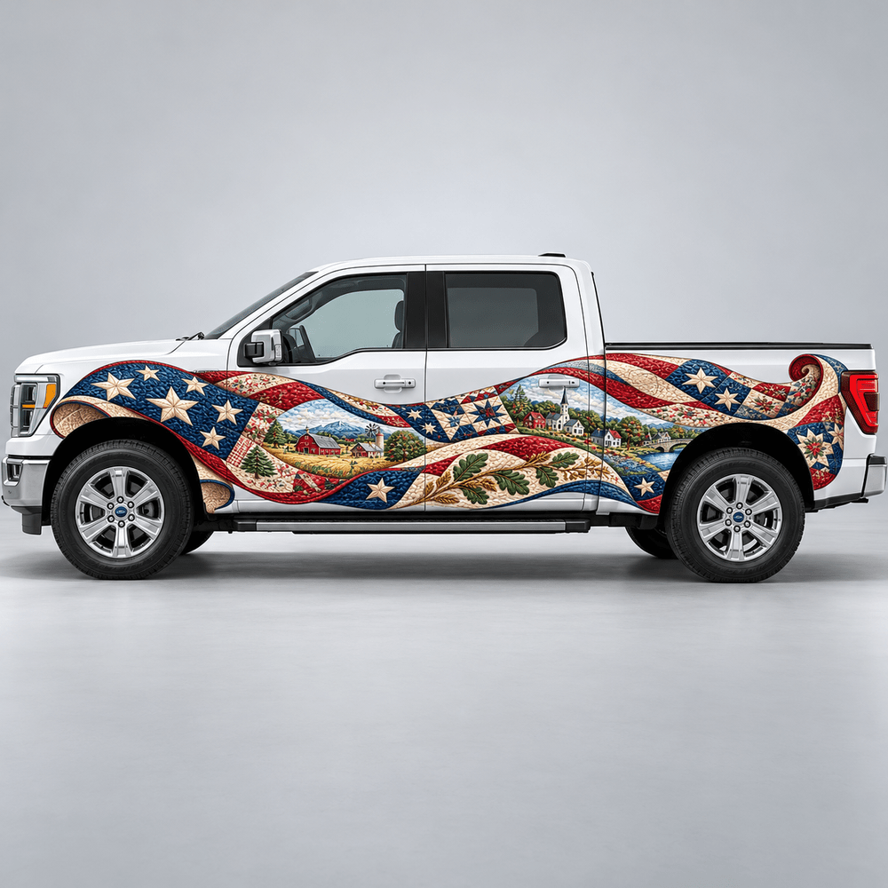 Homestead in Motion | American Quilt Automotive Decal | Instawraps