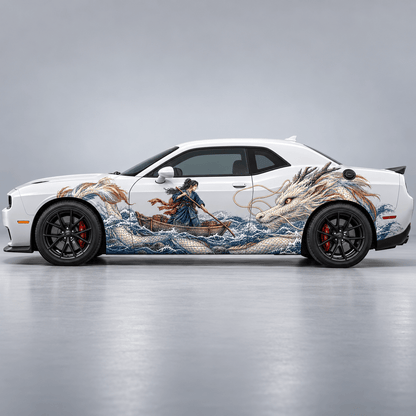 Sounding the Deep | Japanese Dragon Automotive Decal | Instawraps