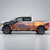 Daybreak Detour | American Flag Desert Highway Automotive Decal