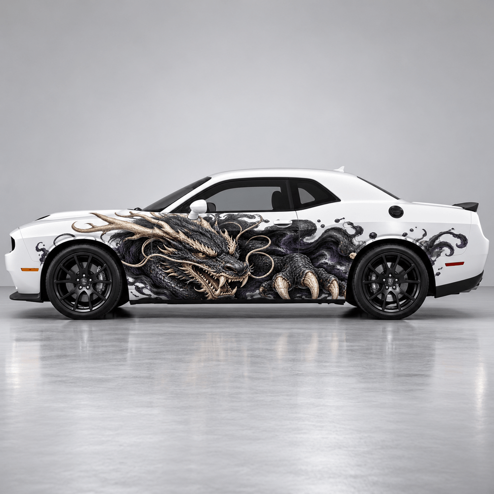 Nightveil Talon | Japanese Dragon Automotive Decal | Instawraps