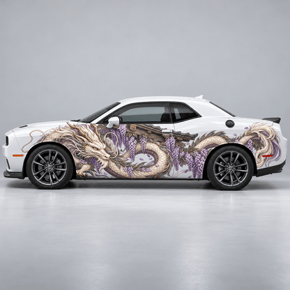 Wisteria Eaveskeeper | Japanese Dragon Automotive Decal | Instawraps