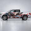 Highland Wingspan | Bald Eagle and American Flag Automotive Decal