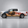 Grassland Monarch | Bison and American Flag Automotive Decal