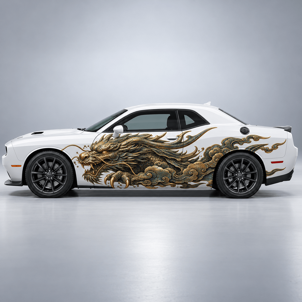 Bronze Cloudrend | Japanese Dragon Automotive Decal | Instawraps