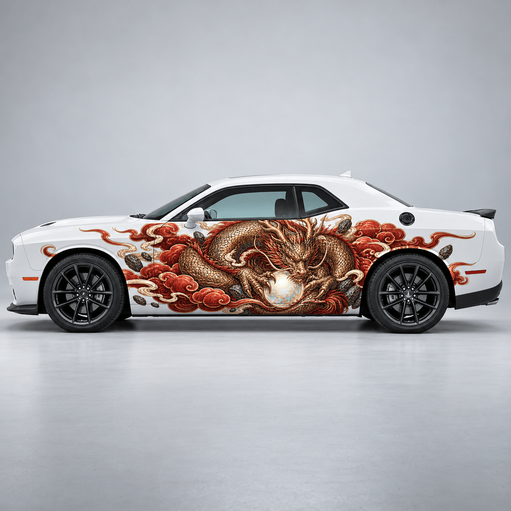 Embervault Keeper | Japanese Dragon Automotive Decal | Instawraps